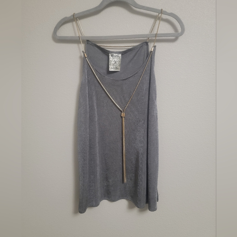 Vocal Sheer Grey Tank